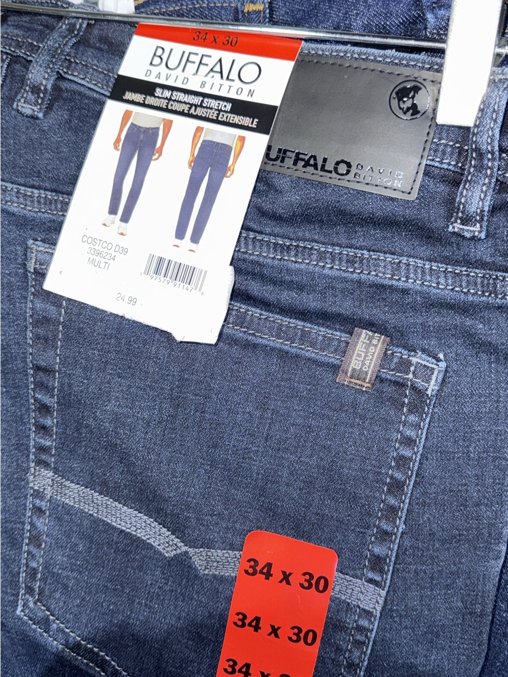 Buffalo David Bitton Men's Slim Straight Jeans - Blue